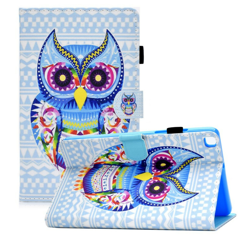 Samsung Galaxy Tab A7 Lite Kotelo Tribal Owl (heimopöllö)