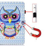 Samsung Galaxy Tab A7 Lite Kotelo Tribal Owl (heimopöllö)