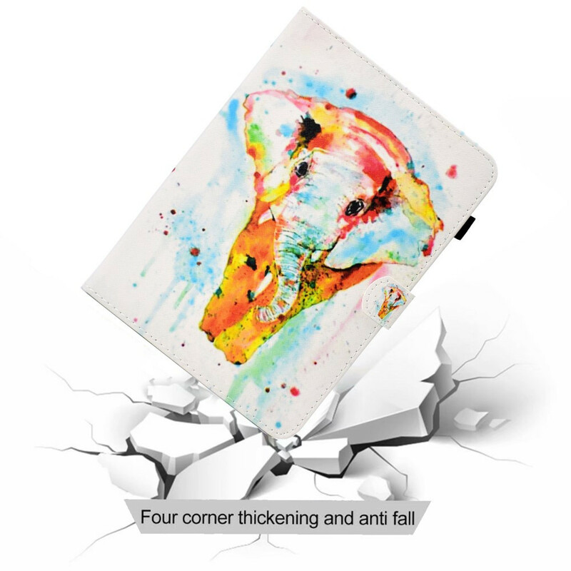 Samsung Galaxy Tab A7 Lite akvarelli Elefantti kotelo Samsung Galaxy Tab A7 Lite akvarelli Elefantti kotelo