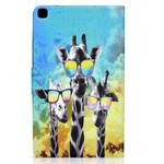 Samsung Galaxy Tab A7 Lite Funky Giraffes Kotelo