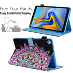 Samsung Galaxy Tab A7 Lite kotelo Mandala grafiikka Samsung Galaxy Tab A7 Lite kotelo Mandala grafiikka