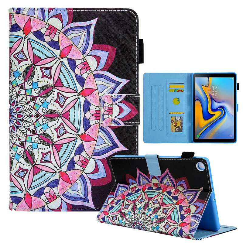 Samsung Galaxy Tab A7 Lite kotelo Mandala grafiikka Samsung Galaxy Tab A7 Lite kotelo Mandala grafiikka