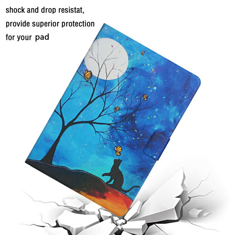 Kotelo Samsung Galaxy Tab A7 Lite Kuu ja aurinko puu