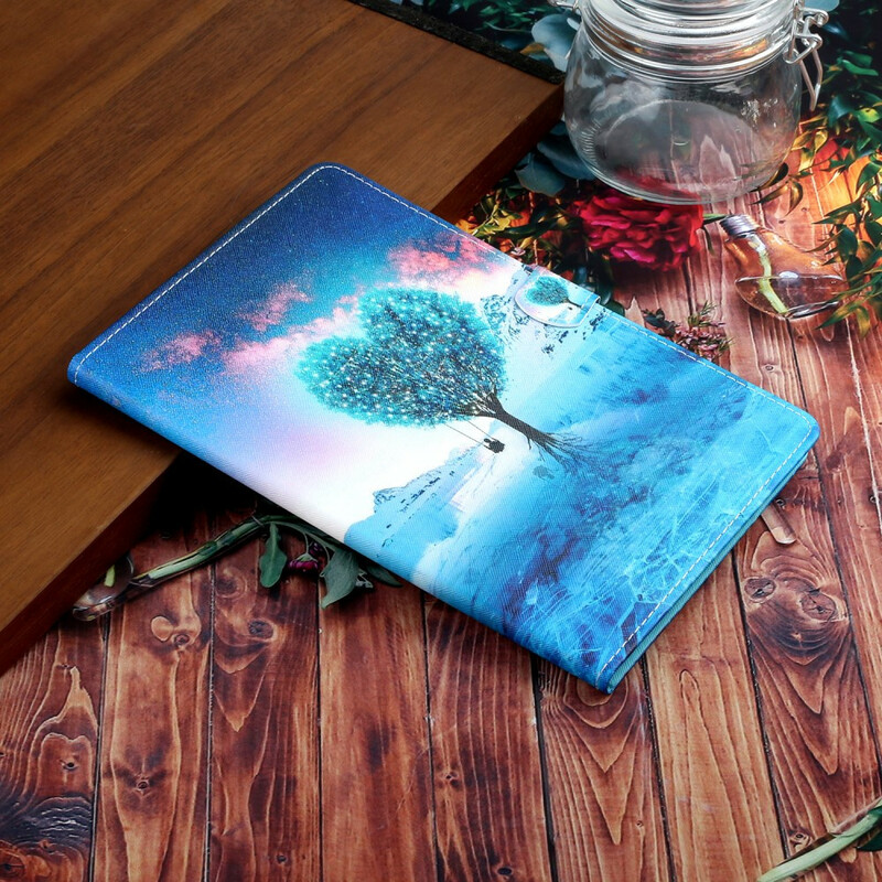 Samsung Galaxy Tab A7 Lite Kotelo Sydän puu