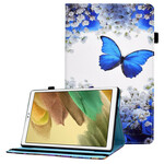 Samsung Galaxy Tab A7 Lite Kotelo Butterfly muunnelmia