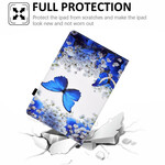 Samsung Galaxy Tab A7 Lite Kotelo Butterfly muunnelmia