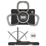 Samsung Galaxy Tab A7 Lite erittäin kestävä kotelo pyörivä rengas jalusta