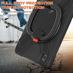 Samsung Galaxy Tab A7 Lite erittäin kestävä kotelo pyörivä rengas jalusta