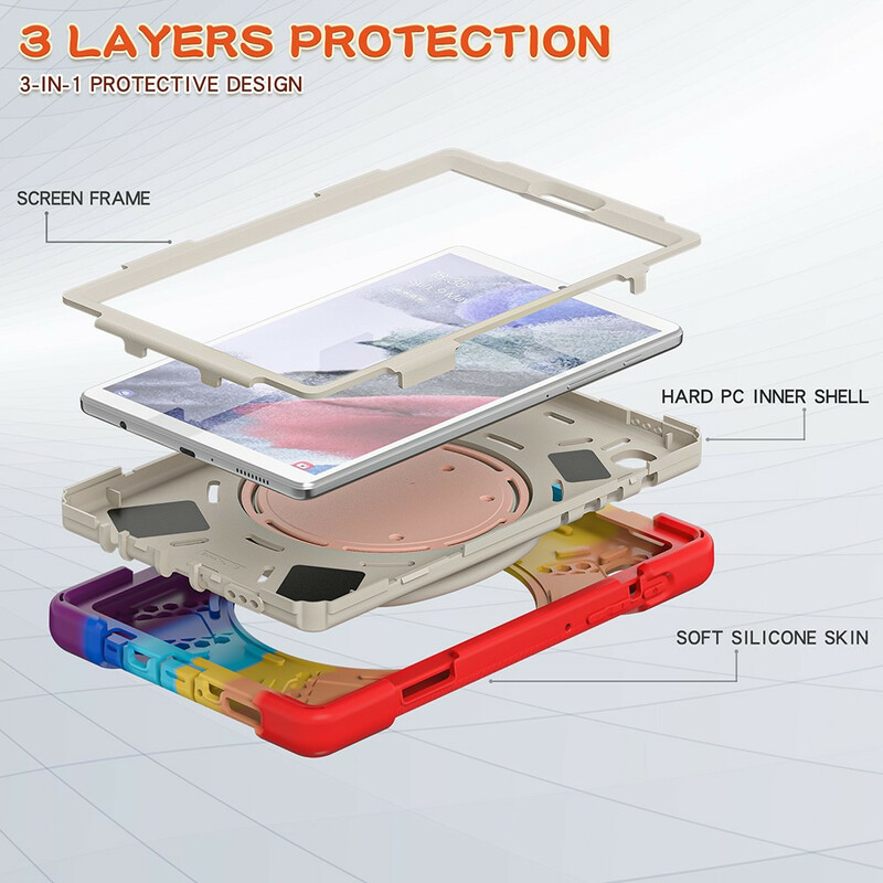 Samsung Galaxy Tab A7 Lite Ultra Resistant Case rengas-tuki väri