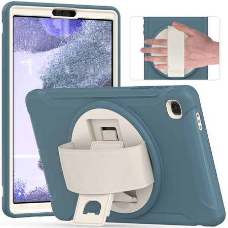 Samsung Galaxy Tab A7 Lite Triple Protection Case hihnalla ja jalusta