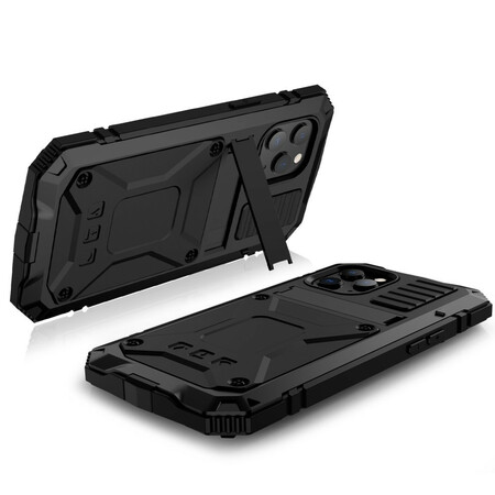 iPhone 12 Mini vedenpitävä kotelo, jossa on R-JUST jalusta