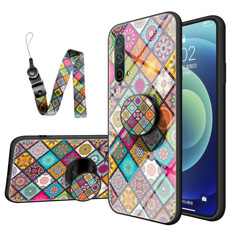 OnePlus North CE 5G Magneettinen Patchwork-kotelo