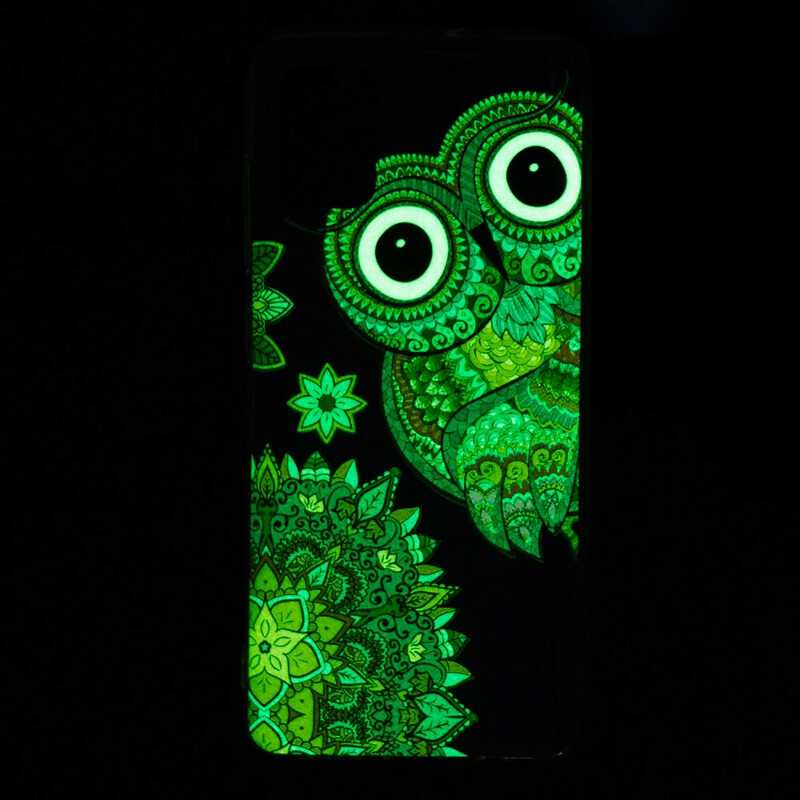 Xiaomi Redmi Note 10 / Note 10s Pöllö fluoresoiva kotelo