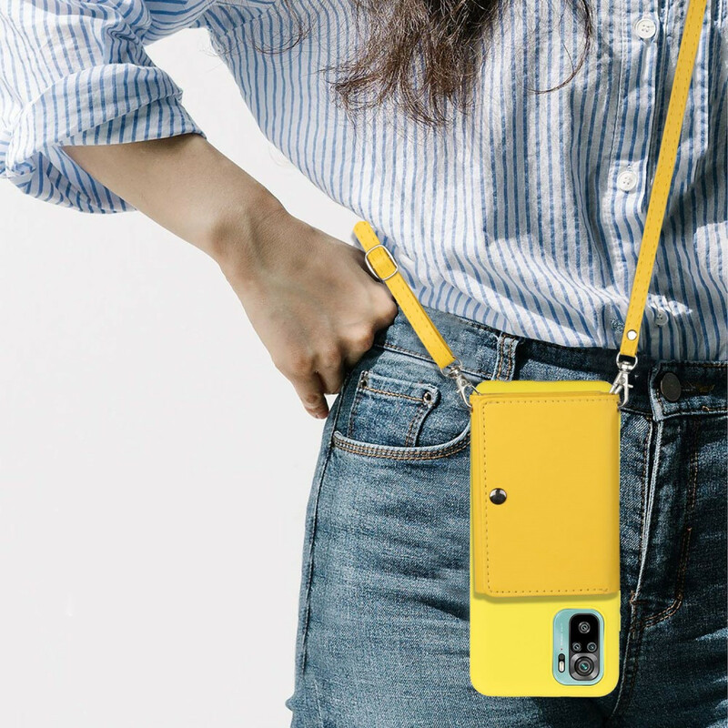 Xiaomi Redmi Huomautus 10 / Huomautus 10s olkalaukku kortti tapauksessa