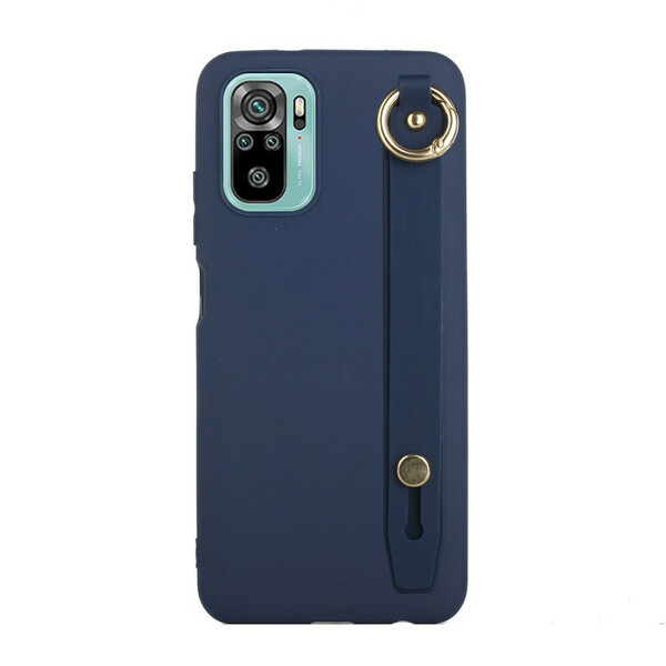 Coque Xiaomi Redmi Note 10 / Note 10s Silicone avec Sangle Support