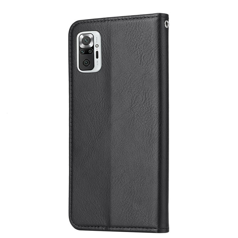 Flip Cover Xiaomi Redmi Note 10 / Note 10s keinonahkainen korttikotelo