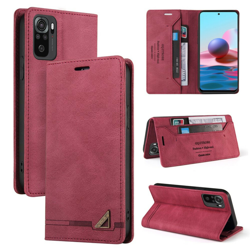 Flip Cover Xiaomi Redmi Note 10 / Note 10s keinonahka GQ.UTROBE