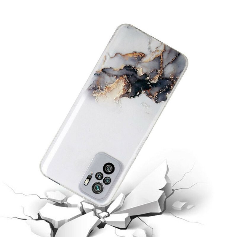 Xiaomi Redmi Note 10 / Note 10s Silikoni Case marmoroitu vaikutus