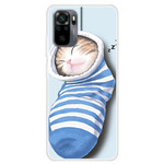 Xiaomi Redmi Note 10 / Note 10s Case Sleeping Kitten - uninen kissanpentu