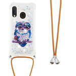 Samsung Galaxy A20e Glitter String Case Miss Owl