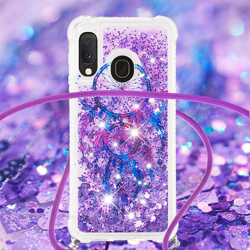 Samsung Galaxy A20e Glitter String Case Dreamcatcher