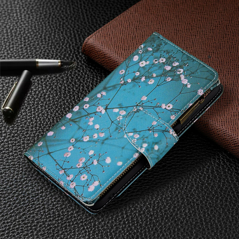 Xiaomi Redmi Note 10 5G / Poco M3 Pro 5G vetoketjullinen kotelo puu