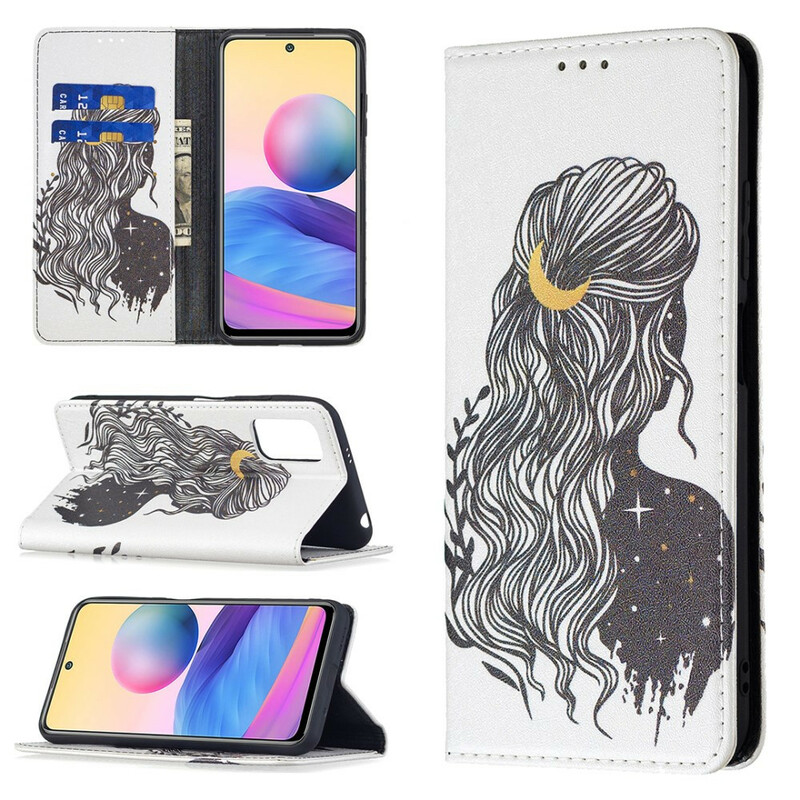 Flip Cover Xiaomi Redmi Note 10 5G / Poco M3 Pro 5G Kauniit hiukset