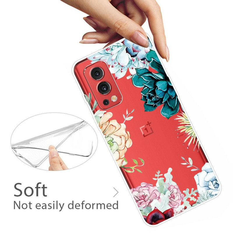 OnePlus Nord 2 5G Kirkas akvarelli kukka asia