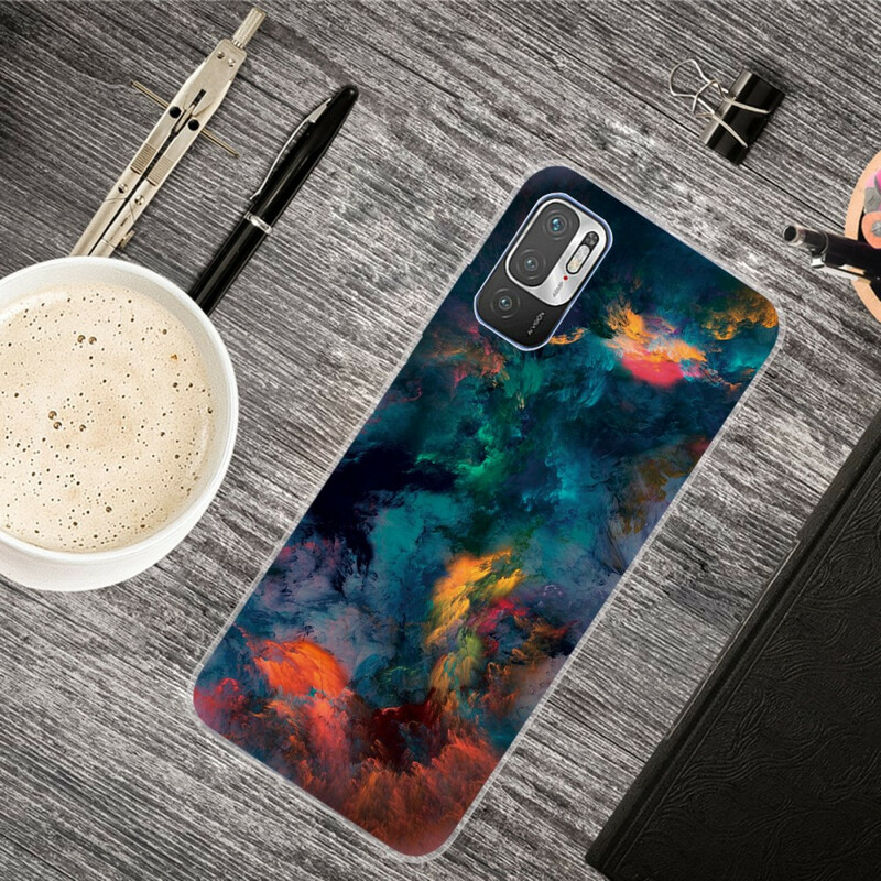 Xiaomi Redmi Note 10 5G / Poco M3 Pro 5G Case Värilliset pilvet