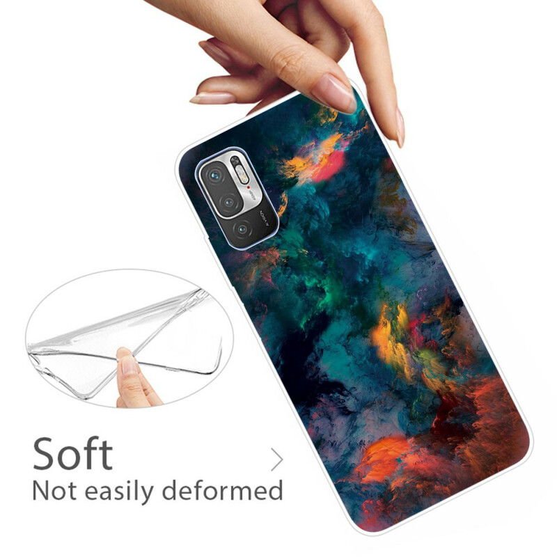 Xiaomi Redmi Note 10 5G / Poco M3 Pro 5G Case Värilliset pilvet