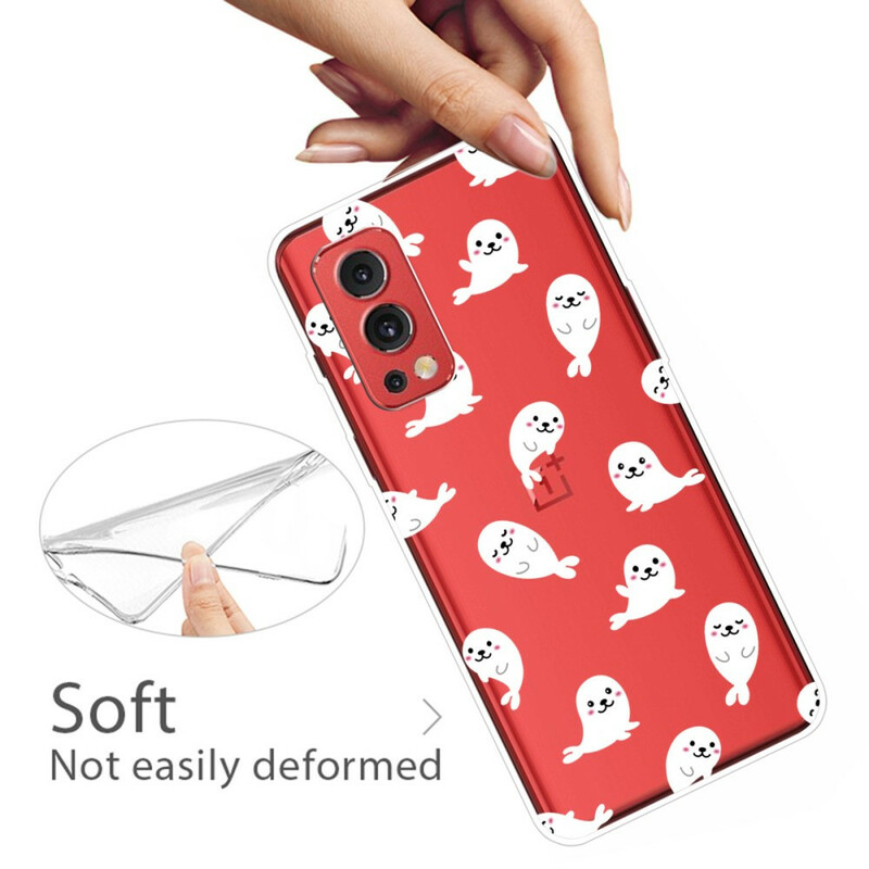 OnePlus Nord 2 5G läpinäkyvä Sea Lion Case Fun
