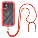 iPhone 12 Mini Hybridikotelo, jossa on kiinnityslenkki ja värillinen reuna