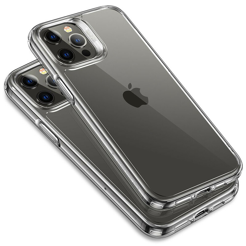 iPhone 12 / 12 Pro Kotelo Lasinen takalasi ja silikonireunat