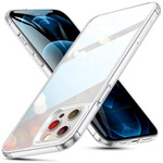 iPhone 12 / 12 Pro Kotelo Lasinen takalasi ja silikonireunat