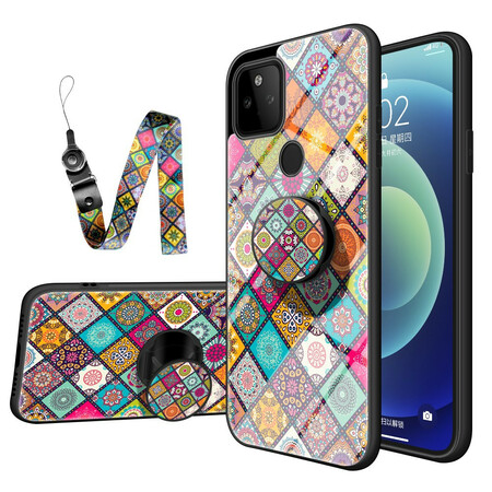 Google Pixel 5A 5G Magneettinen Patchwork-kotelo