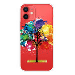 Kotelo iPhone 13 Mini läpinäkyvä akvarelli puu