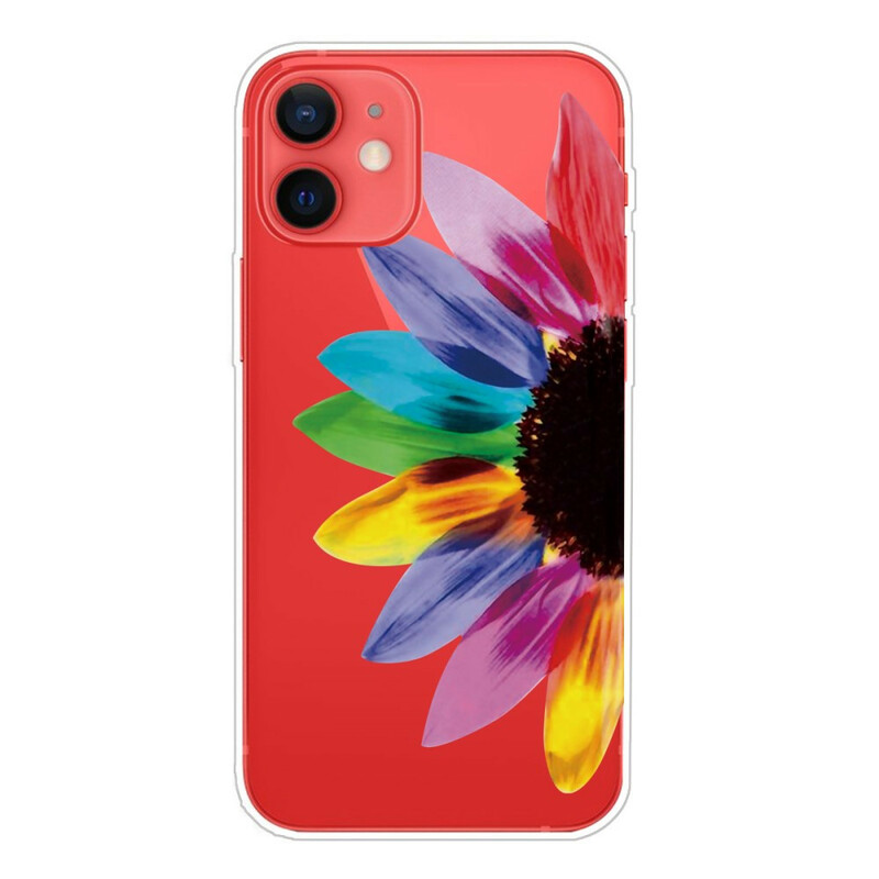 iPhone 13 Mini värikäs kukka kotelo