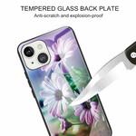 Kotelo iPhone 13 Mini karkaistu lasi realistiset kukat