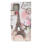 Kotelo iPhone 13 Mini Eiffel-torni Retro