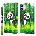 Kotelo iPhone 13 Mini Panda ja bambuille