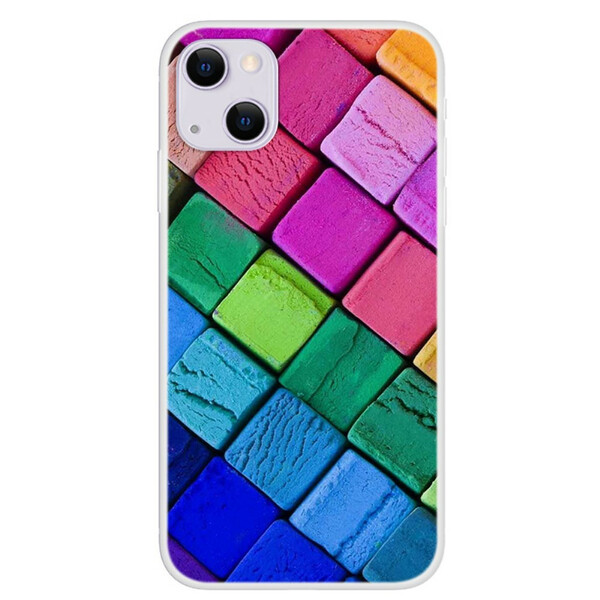Kotelo iPhone 13 Mini värilliset kuutiot