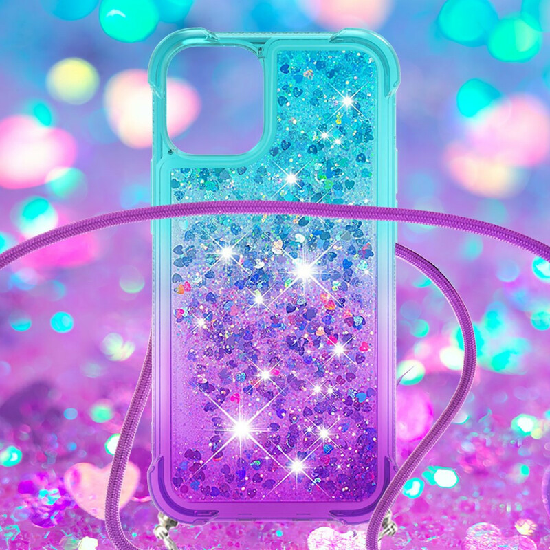 iPhone 13 Mini silikonikotelo Glitter ja String