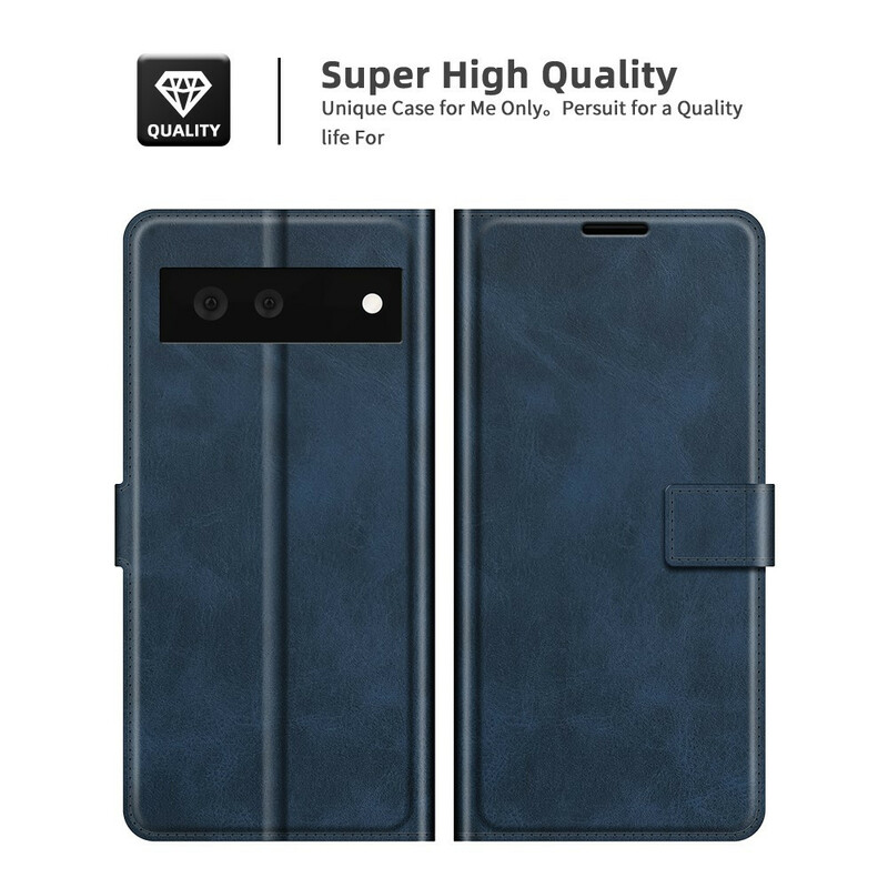 Google Pixel 6 Slim Leather Effect -kotelo