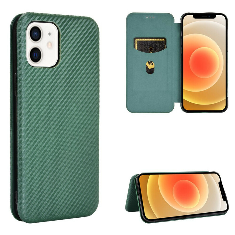Flip Cover iPhone 13 Mini Hiilikuitu