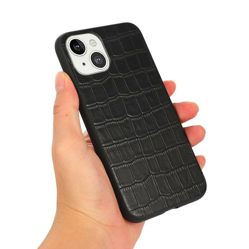 iPhone 13 Mini aito nahka kotelo krokotiili tekstuuri