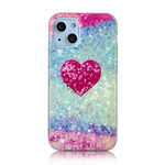 iPhone 13 Mini Marble Glitter kotelo