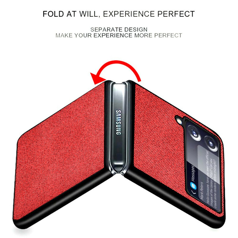Samsung Galaxy Z Flip 3 5G Tekstuuri kangaskotelo