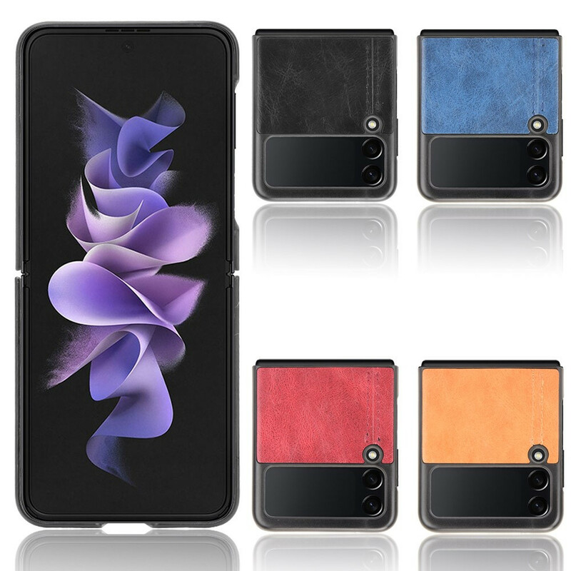 Samsung Galaxy Z Flip 3 5G keinonahkainen kotelo Saumat