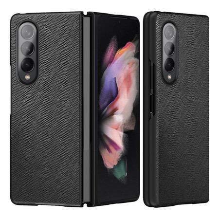 Samsung Galaxy Z Fold 3 5G Teksturoitu nahkainen kotelo