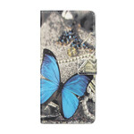 Kotelo iPhone 13 Pro Butterfly Blue